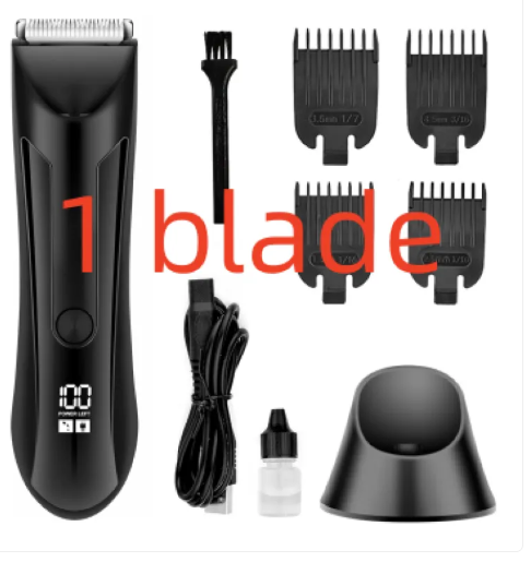 Washable Body Hair Trimmer with LCD Display