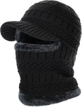 Winter Balaclava Beanie Hat Knit Thermal Ski Mask for Men Women