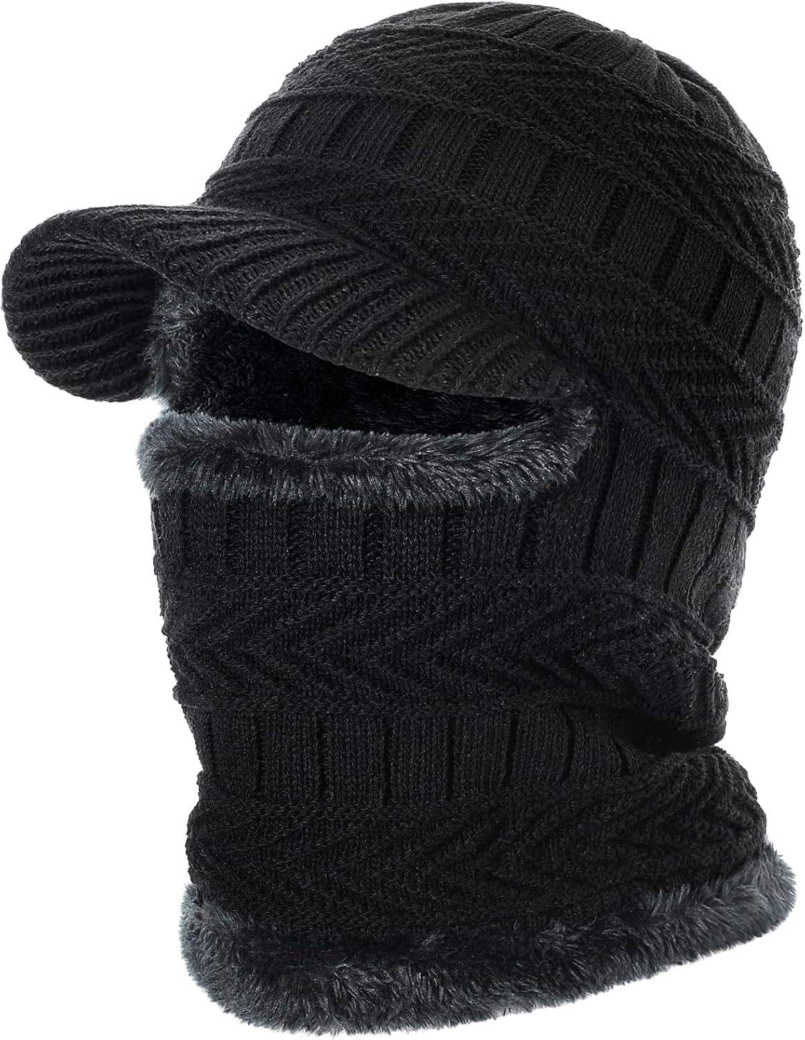 Winter Balaclava Beanie Hat Knit Thermal Ski Mask for Men Women