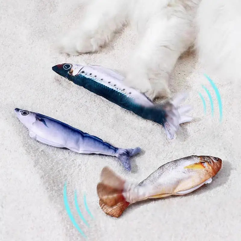 Interactive Cat Toys for Indoor Smart Automatic Cat Toys Fun Electric Interaction Fish for All Breeds Boredom Exercise Solution