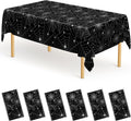 6 Pack Spiderweb Tablecloth 54" X 108" Halloween Table Cloths Disposable