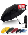 Chakipee Travel Compact Umbrella Windproof - Portable Automatic Umbrellas for Rain,8 Ribs Folding Umbrella,Portable 210T Fabric 97Cm Span,Black
