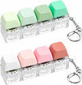 Keyboard Fidget Toy - 2Pcs Fidget Keyboard Keychain Fidget Toy Clicker Toy
