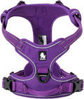 TRUE LOVE Adjustable No-Pull Dog Harness Reflective Vest, Purple, S