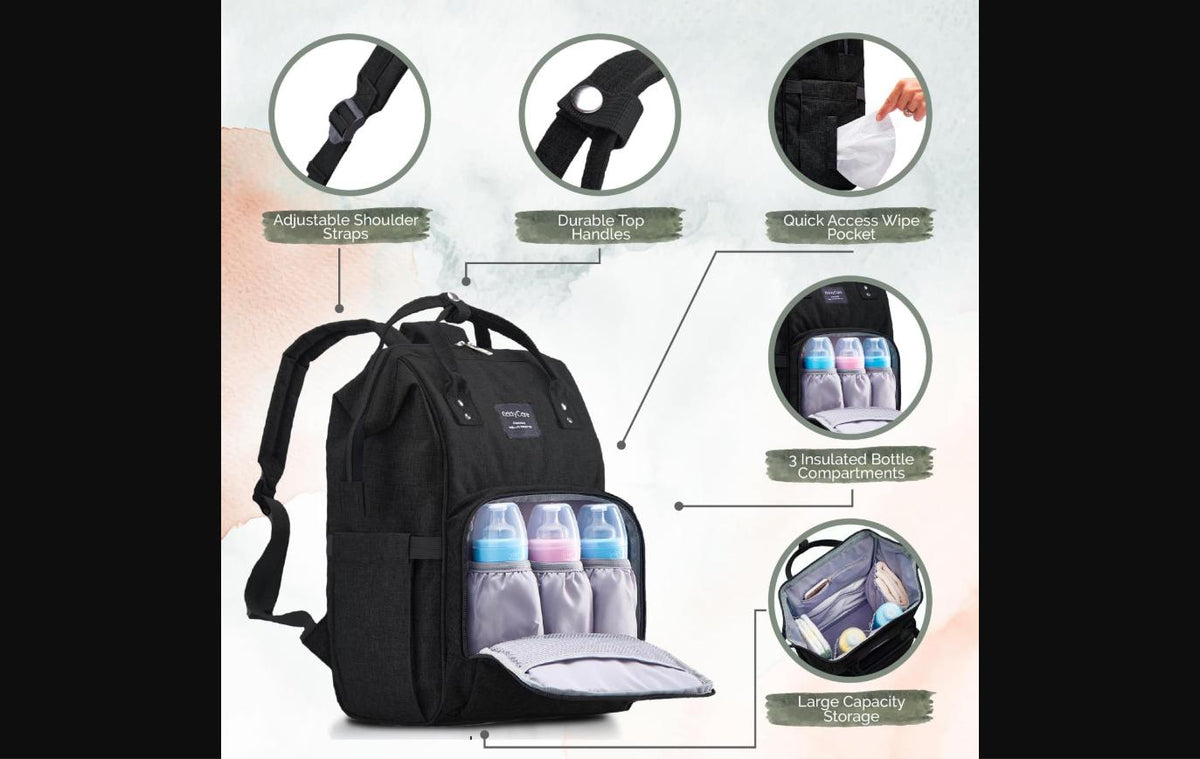 Diaper Bag Backpack with Changing Station