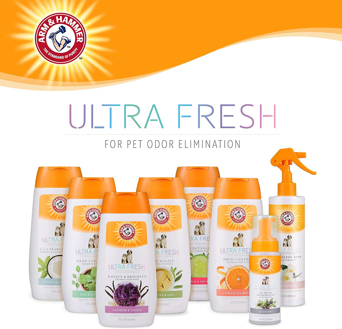 Ultra Fresh Waterless Dog Shampoo Foam, Juniper Mist, 8 Fl Oz