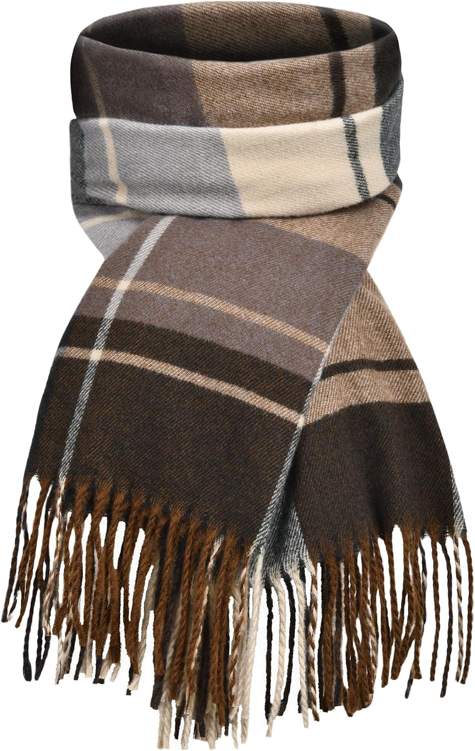 Winter Scarf for Women Long Plaid Shawls Wraps Blanket Pashmina Scarves