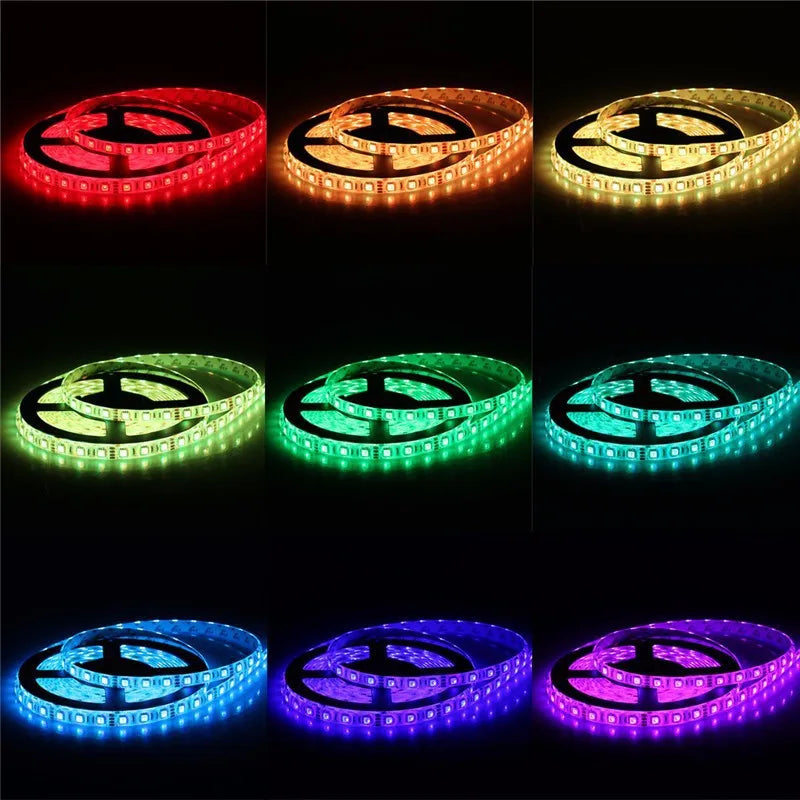 5050 RGB LED Strip Light Bluetooth App Control 5V USB Lamp Tape Flexible Ribbon Diode Tape for TV Backlight Room Decoration
