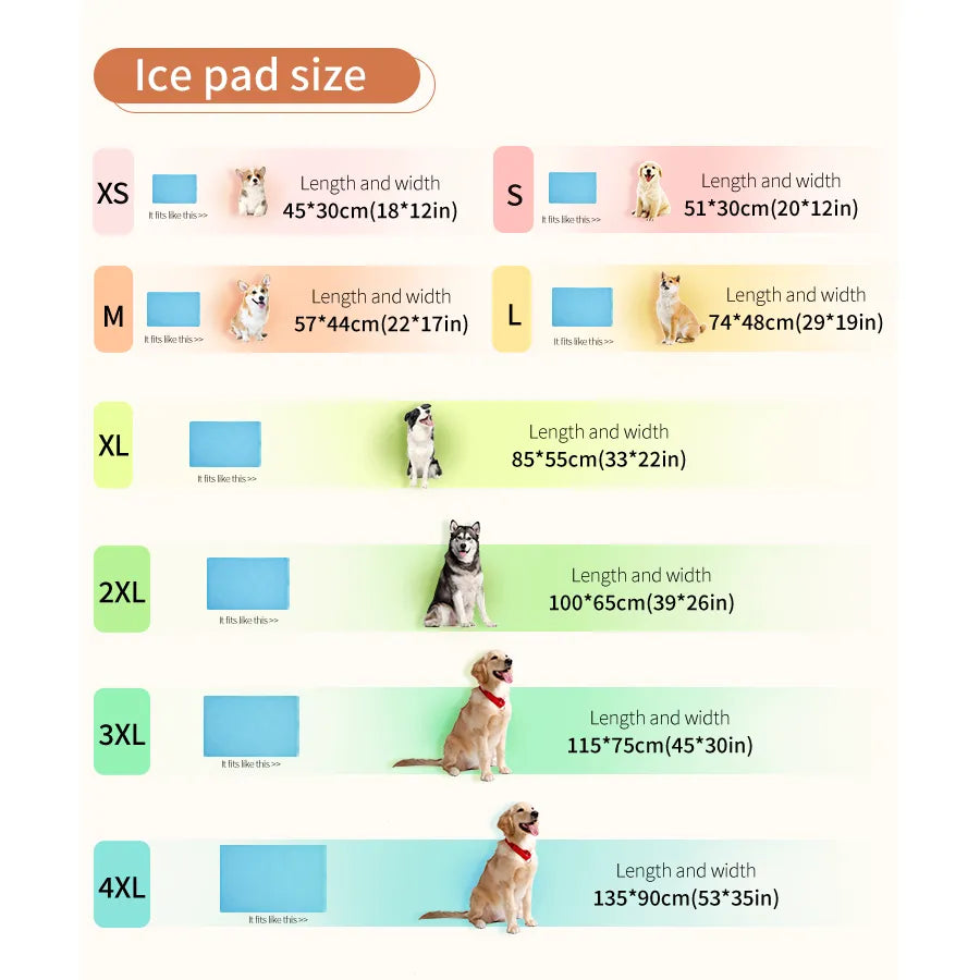 Pet cooling mat detail