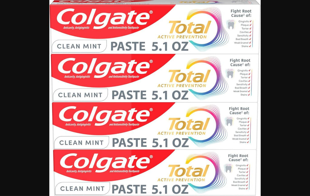 Fluoride Toothpaste, Clean Mint – 4 Pack